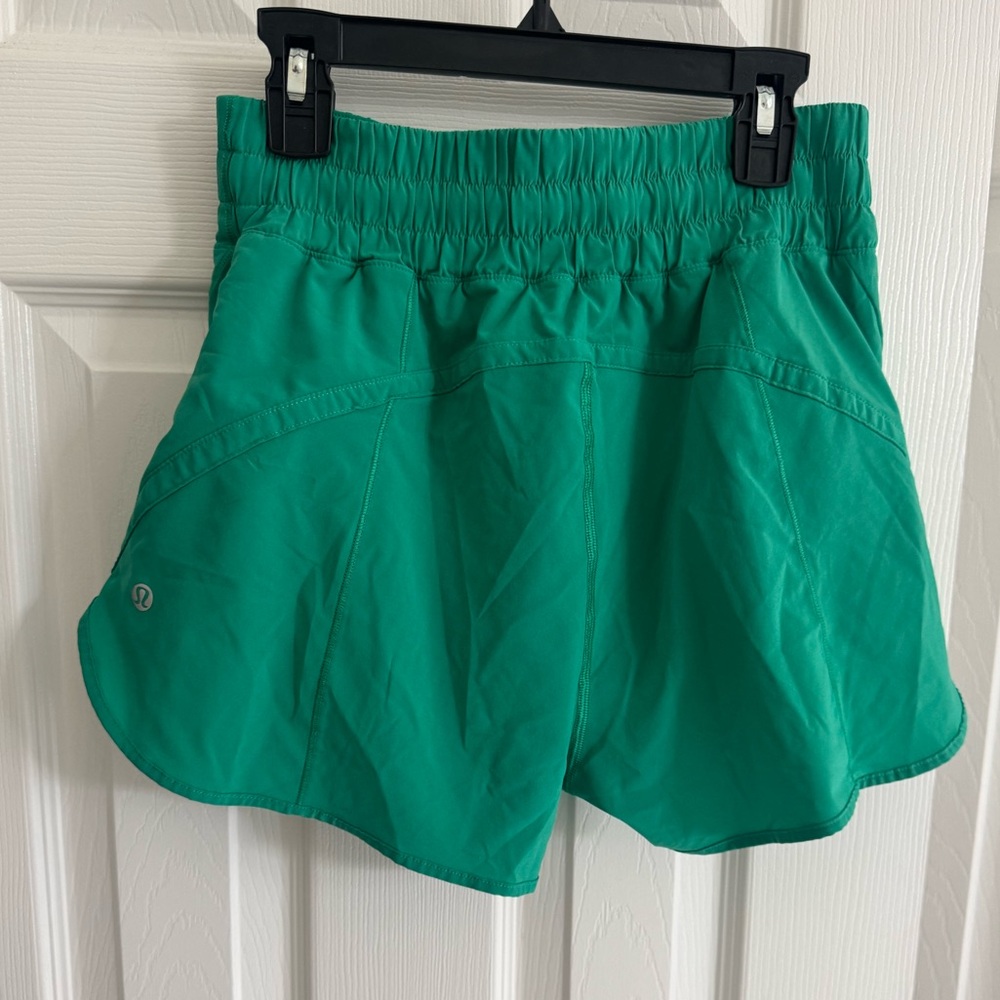 Lululemon Athletica Hotty Hot Vibrant Green Athletic Shorts